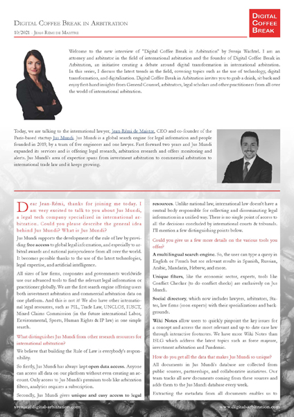 Edition 9 – Jean-Rémi de Maistre